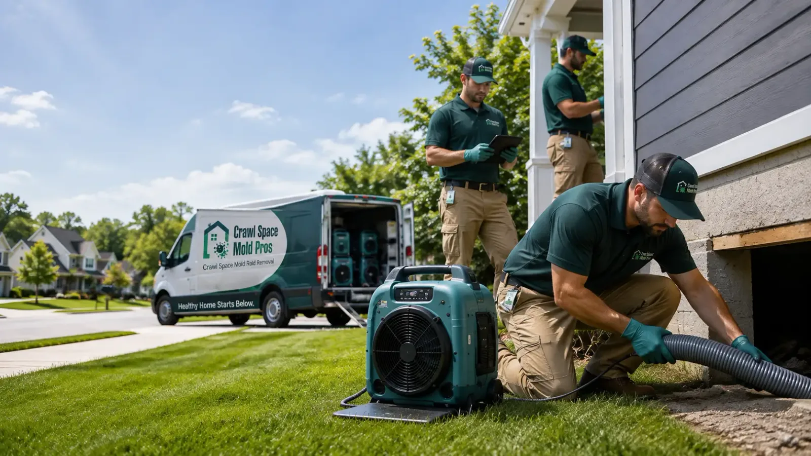 Crawl Space Mold Removal in Emden, IL